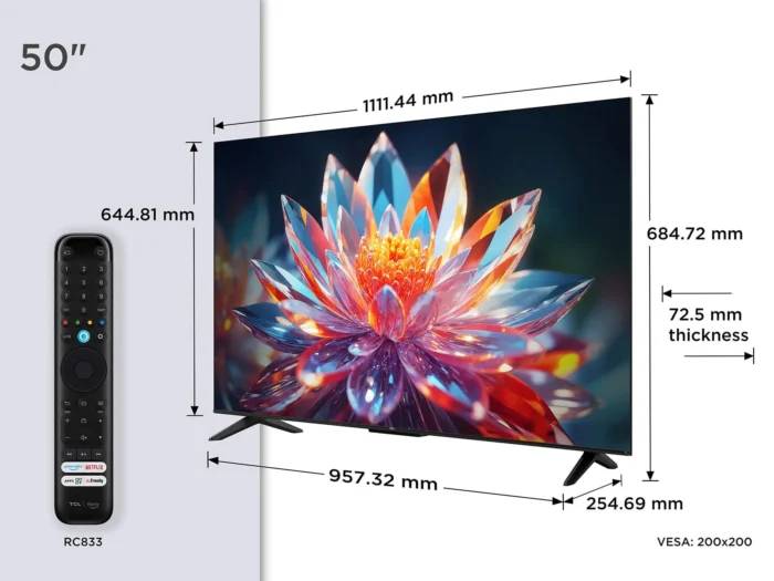 TCL 50T6C 50" INCH QLED TV